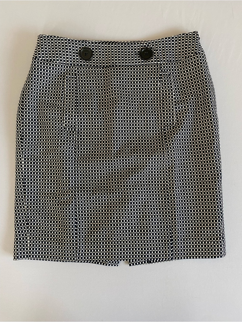 Ann Taylor Black and White Tweed Pencil Skirt Size 10P